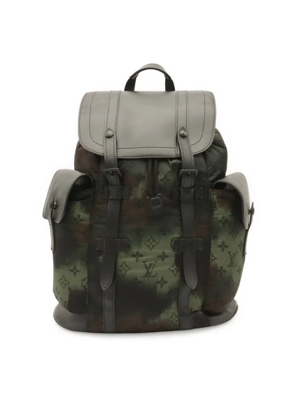 Louis Vuitton Monogram Camouflage Christopher PM Backpack Nylon